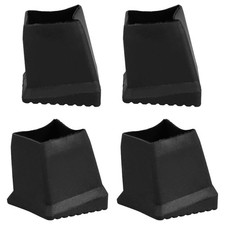 4Pcs Ladder Foot Caps Rubber Protective Ladder Leg Tips Non Slip Black