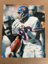 Vance Johnson signed DENVER BRONCOS 8 X 10 photo