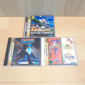 Sega Saturn Gray Console Bundle 1 controller & 5 games Japan DAYTONA USA NTSC-J