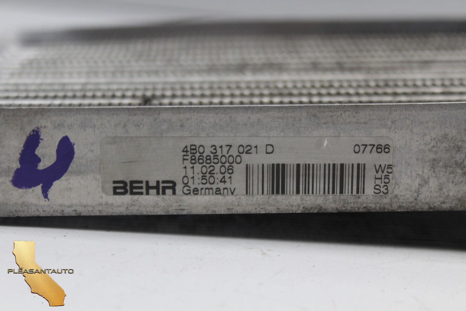 2006-10 BENTLEY CONTINENTAL AWD FRONT DIFFERENTIAL AXLE CARRIER OIL COOLER OEM