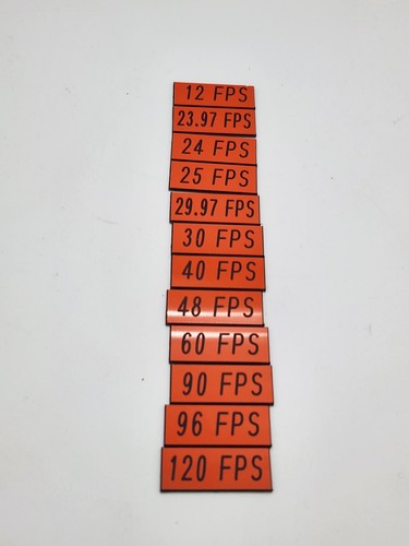 English Stix Fps Orange Tags For Camera Assistant AC Kit