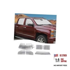 Windshield Sunshade Fits Chevroelt Silverado GMC Sierra 2014 6PCS Sunshade