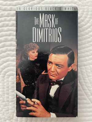 The Mask Of Dimitrios (VHS, 1996) 1944 Original Film In Glorious Black & White