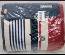 Yodo Picnic Blanket Navy Red Stripes Outdoor New Sealed