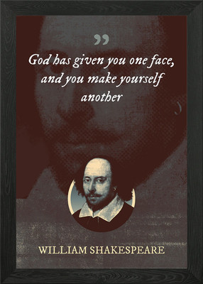 Gott hat dir ein Gesicht gegeben Gerahmtes Wandbild Poster Leinwandbild Bild