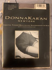 VTG Donna Karan New York Pantyhose D71 NUDE Essential Toners Made In USA SZ Med.