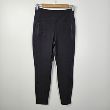 Athleta Black Nylon Headlands Hybrid Tight Women's Size 10 Leggings