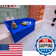 Tub Topper  Mini Bathtub Splash Guard for Kids - Compact Bath Splash Guard  Tub