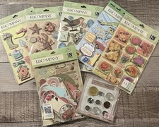 7 NEW Packs K & Company, Jolee’s, Die Cuts, 151 Pieces Total, Large Lot Stickers