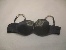 42D CURVY COUTURE Womens Lined Underwire Back Closure Full Coverage Demi Bra 1G