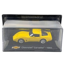 Modellino Auto Edicola 1/43 Chevrolet Corvette 1980 Yellow