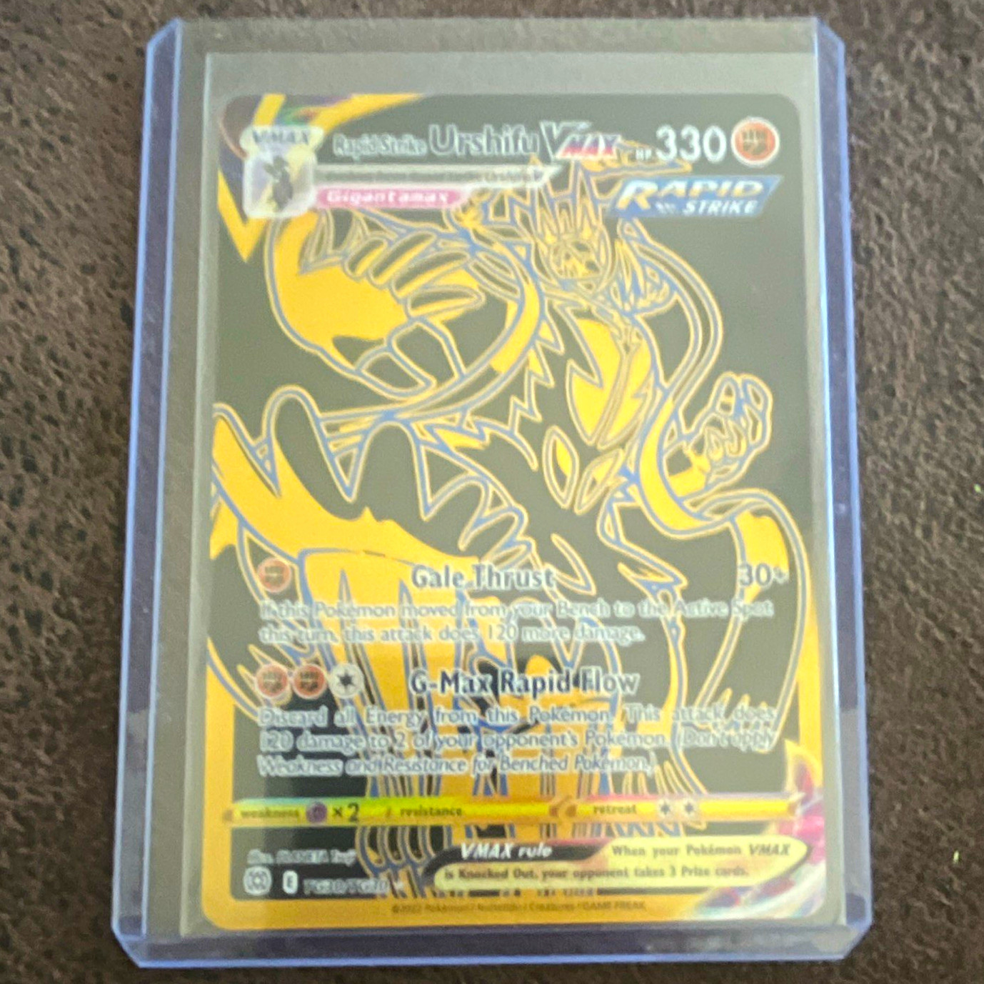 Pokemon TCG Rapid Strike Urshifu VMAX 170/163 Secret Rare Holo ENG