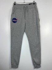 : Alpha Industries NASA Logo Grey Jogger Sweatpants Size M