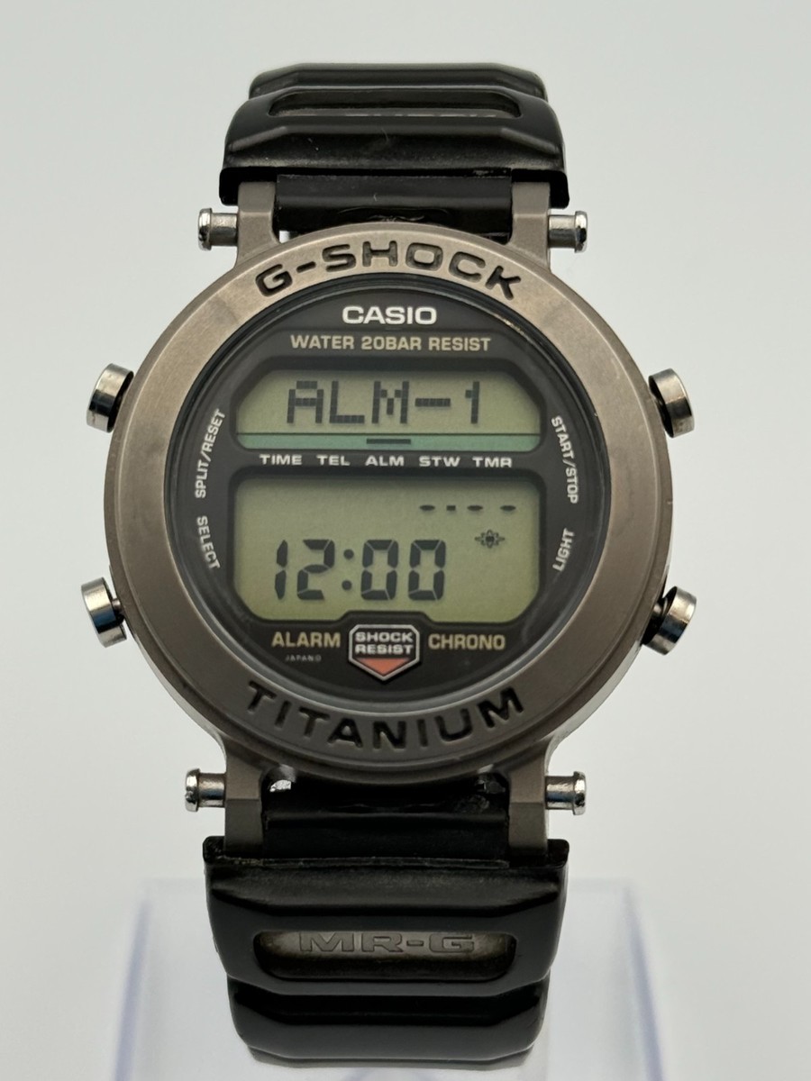 Casio MRG1 GSHOCK Watch Timepiece Titanium Gold Rare Authentic