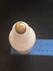 5.25 Inch Vintage Milk Glass Bottle with Metal Screw Top — photo 6