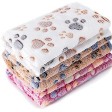 3 Pack Pet Throws: Super Soft Flannel Blankets for Dogs Cats, 23x16 Inches