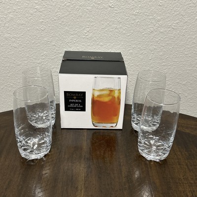 Set of 4 Bombay Imperial Cooler Glass Clear 13 oz NEW