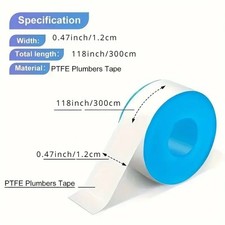 3pic PTFE Water Pipe Tape OilFree Thread Seal Tape White Plumbing Home Essential