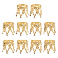 2X(10 Pcs Gold Cake Topper for Flower Arrangements Shower Birthday Wedding6931