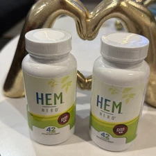 Hem Hero Extra Strength Hemorrhoid Treatment - Reduce Swelling (2pack ) 42 Caps