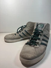 Adidas Neo Classics High Top Sneakers Green Gray Men’s Size 13
