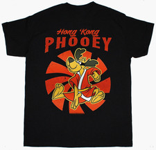 Hong Kong Phooey Retro Cartoon Black All Size Shirt gift family