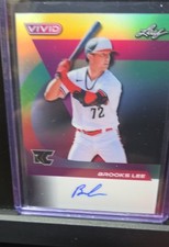 2024 Leaf Vivid - Autographs Brooks Lee #BA-BL1 Black Lava /5 (AU, RC)