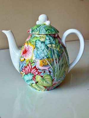 Royal Limoges France Paule Marrot Teapot Éden d après Sénat Éditions