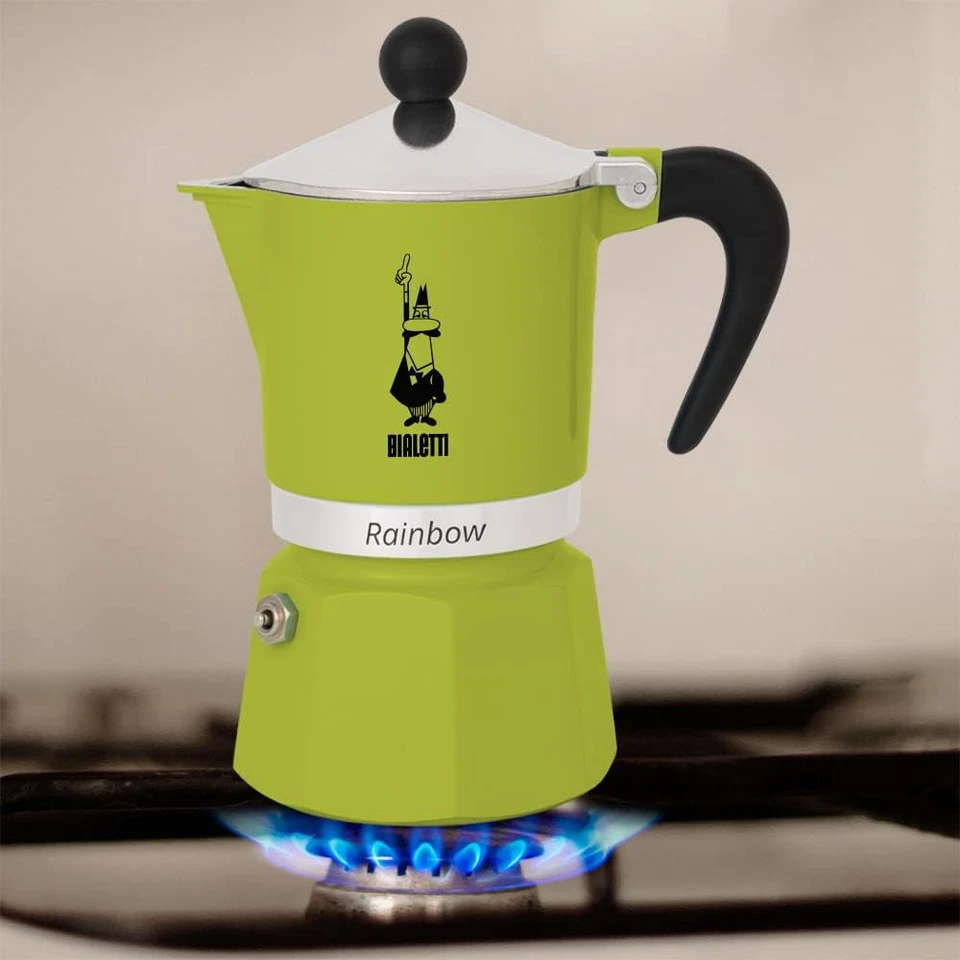 Bialetti 4972 Rainbow Cafetera Espresso, Verde, 30 x 20 x 15 cm Verde Foto 3 de 4