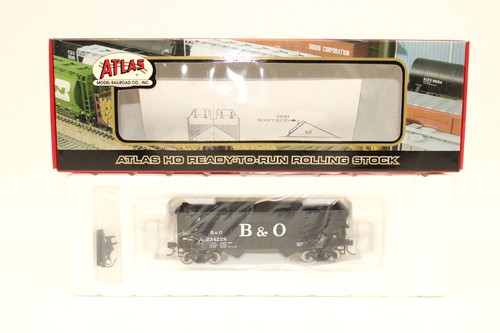 Coche tolva abierta Atlas escala HO B&O Baltimore Ohio 2 bahías #234228 nuevo sellado | Condition: New