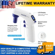Lab Electric Pipette 0.1-100ml Controller Electronic Pipettor 6 Adjustable Speed