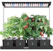 iDOO 20 Pods Indoor Hyrdroponics Herb Garden Growing System with LED Lights 27"
