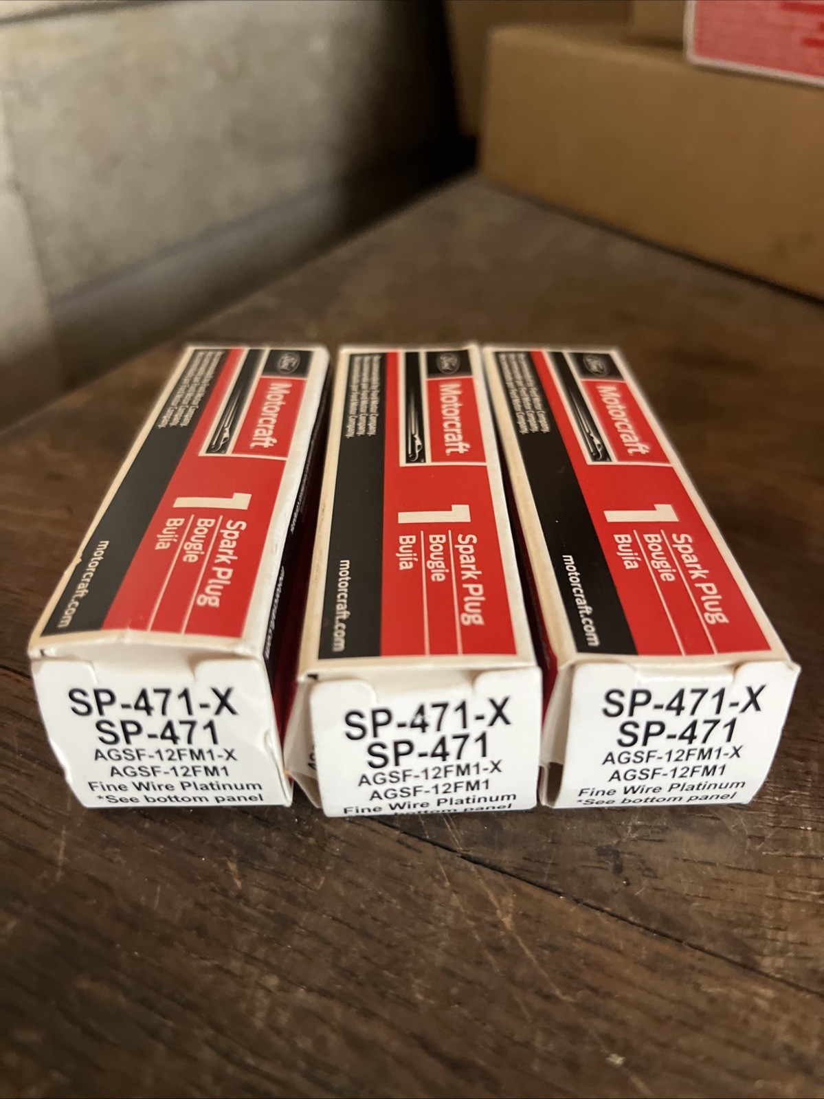 3 NOS Ford Motorcraft SP-471 SP-471-X Spark Plugs