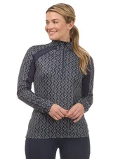 Kerrits First Level Quarter Zip Fleece Tech Top - Galaxyblue Bit Of Color