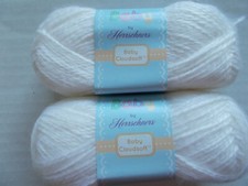 Herrschners Baby Cloudsoft yarn, Clouds, lot of 2 129 yds each 