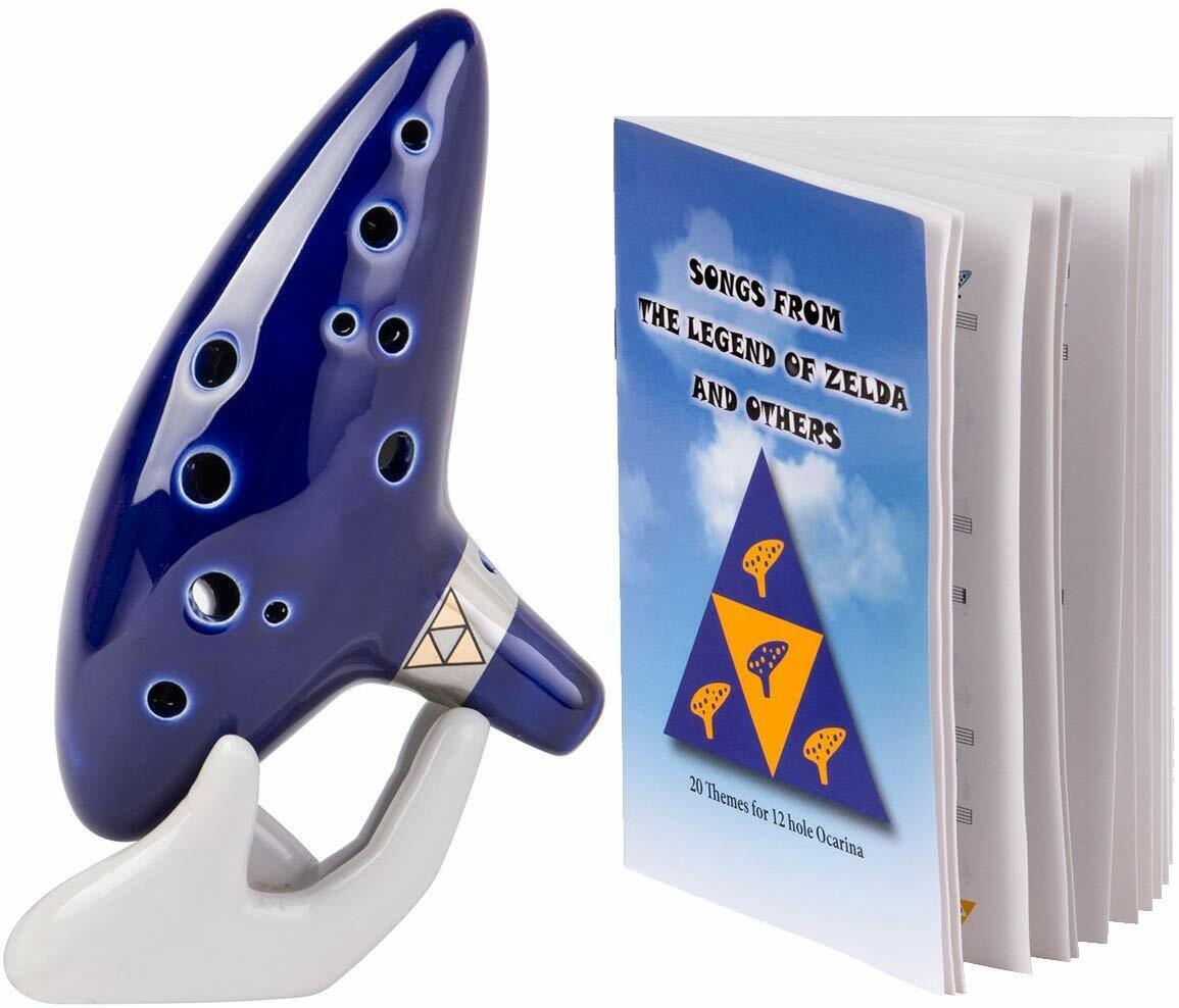 Legend of Zelda Ocarina 12 Hole Alto 豪華な Song Book with C Songs 激安通販専門店 From