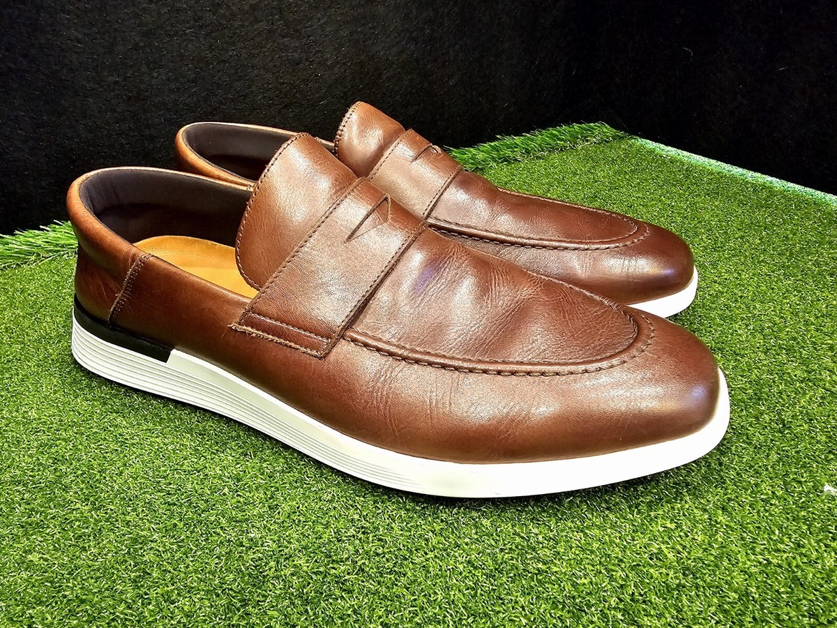 Wolf & Shepherd Crossover Penny Loafer Size:13 Wolf and Shepherd Crossover Mens Size 8 M Shoes Gray Suede  main image 3