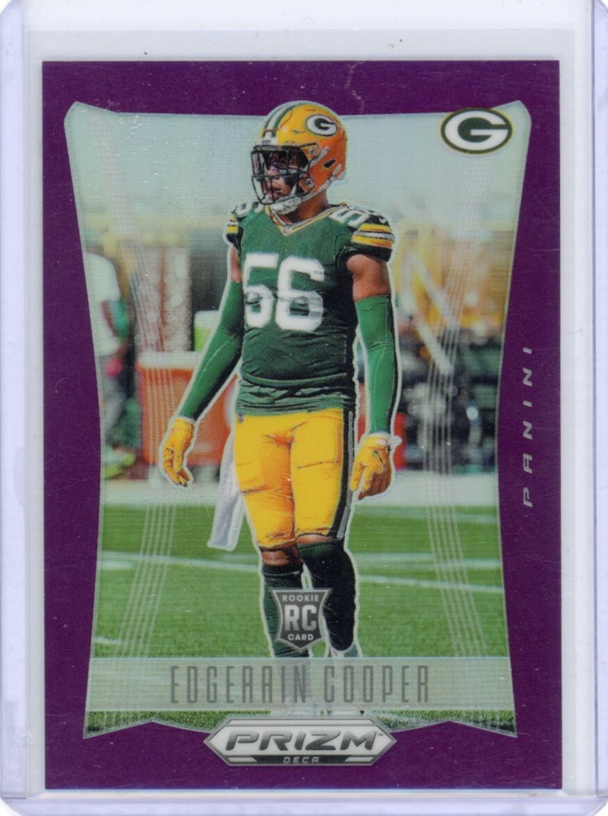 2024 Panini Prizm Deca Edgerrin Cooper RC Purple Rookie #77/99 Packers