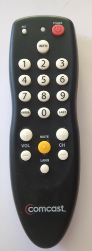 Genuine COMCAST Remote RC2392101/02B #3139-228-54712 Tested Black/Gray OEM