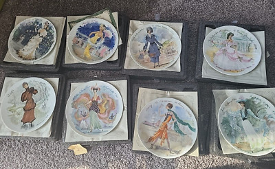 Lot Of 8 Henri D'Arceau Limoges Les Femmes Collector's Plates
