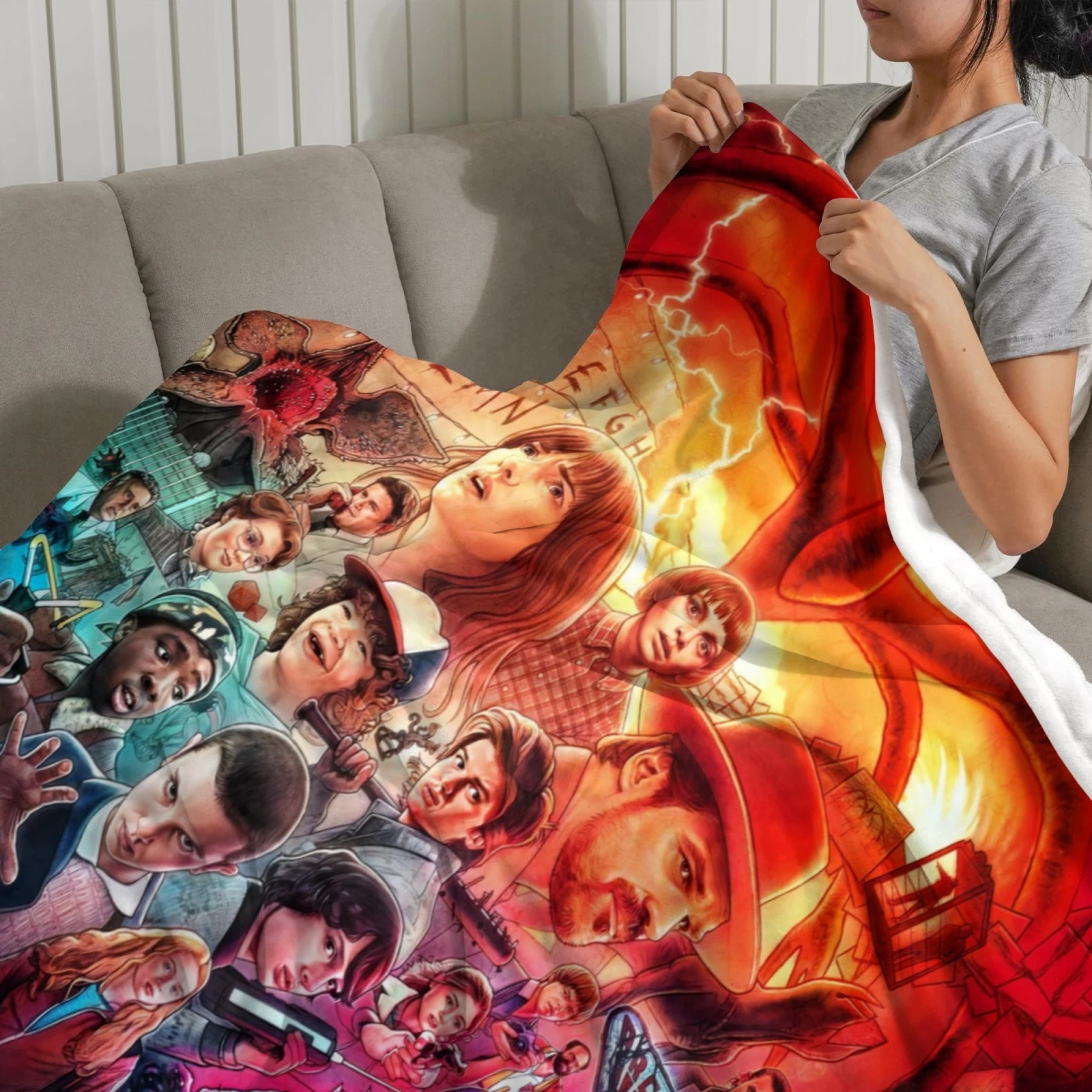 Strange Thing Blanket Soft Bed Sofa Throw Cozy Lightweigh Birthday Gift