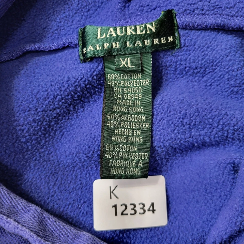DE COLECCIÓN Lauren Ralph Lauren Mujer Sudadera XL Sudadera con Capucha Logo Pullover LEER Foto 2 de 4