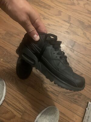 NIKE Air Max 90 Triple Black (GS) Youth Running CD6864-001 