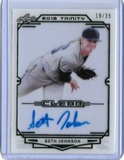 2019 Leaf Trinity SETH JOHNSON Clear Acetate Green Foil Auto RC 19/25 Phillies