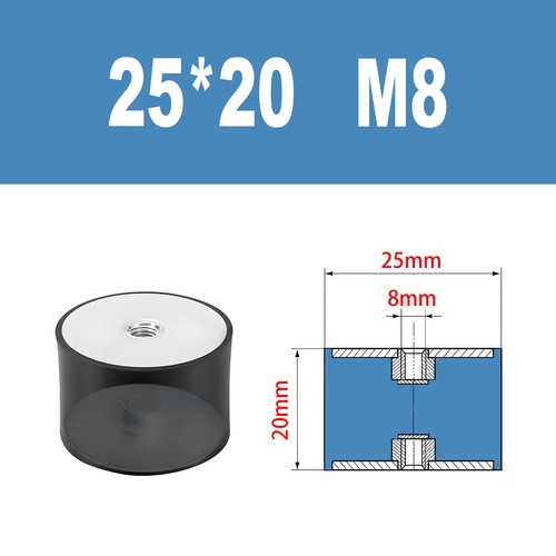 Gummipuffer Typ E Silentblock Schwingungsdämpfer Gewinde M3 - 12 Anschlagpuffer - Bild 19 von 48