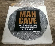 MAN CAVE Spoontiques Resin Sign "Not Much Thinkin Just a Whole Lot of Drinkin"