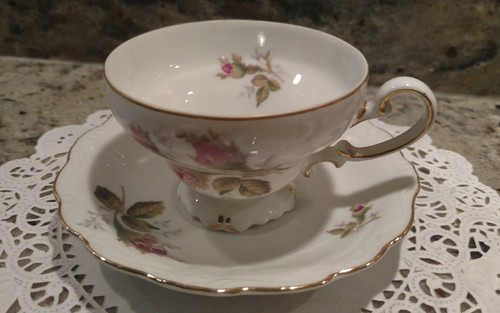 1 VINTAGE OHATA CHINA TEA CUP & SAUCER MADE IN OCCUPIED JAPAN - Picture 2 of 10