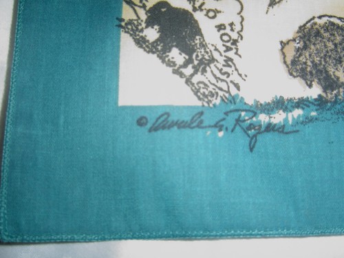 Bandana caccia bufalo Roams nativi americani bufalo gregge western vintage - Foto 3 di 8