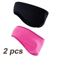 2 Pack Ear Warmer Winter Headband Fleece Ear Muffs for Men Women Running Skiing