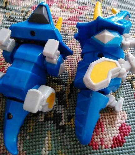 McDonalds Happy Meal, Toy Triceratops, Blue, Two - Picture 10 of 10